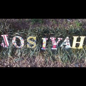 Hand painted letters and signs